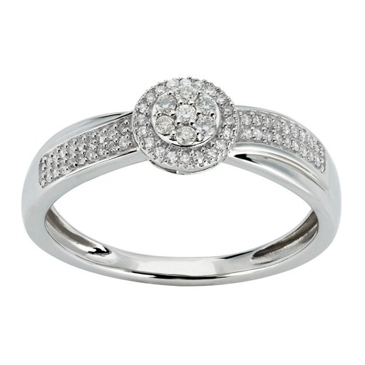 Diamantring i 18K guld