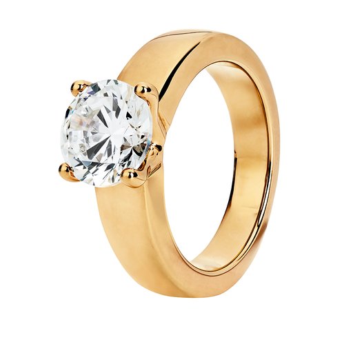 Diamantring i 18K guld