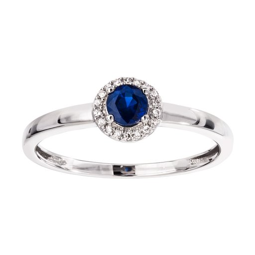 Diamantring i 18K guld