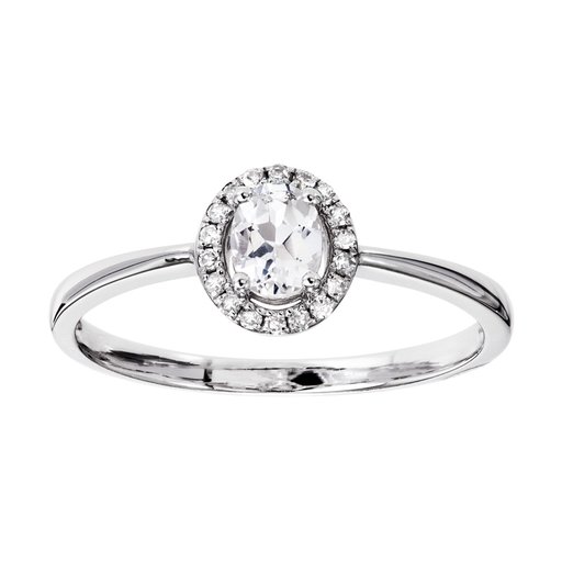 Diamantring i 18K guld