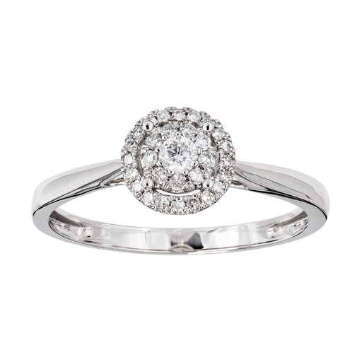 Diamantring i 18K guld