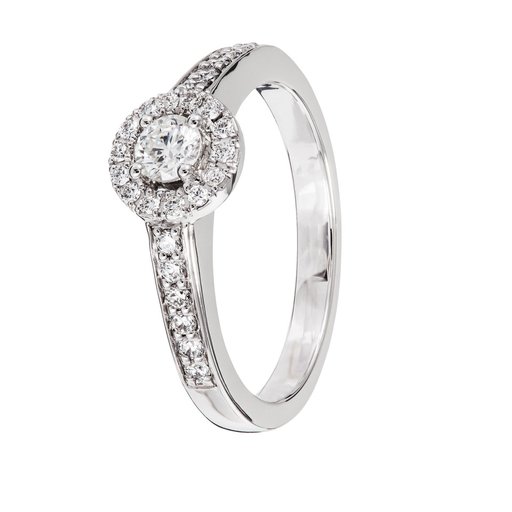 Diamantring i 18K guld