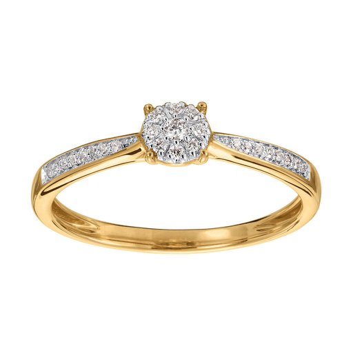 Diamantring i 18K guld