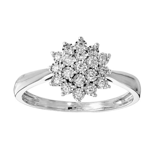 Diamantring i 18K guld