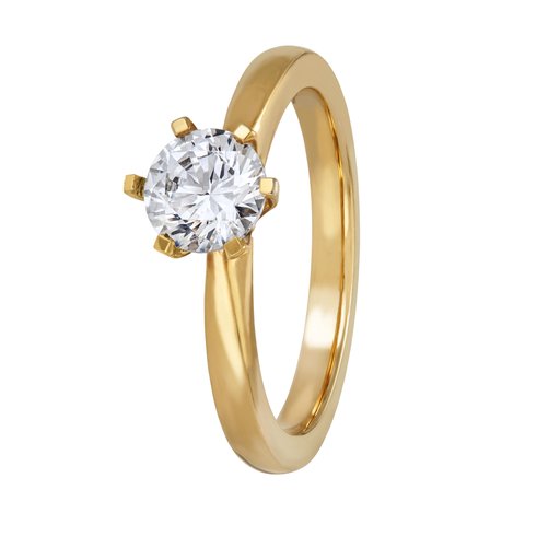 Diamantring i 18K guld