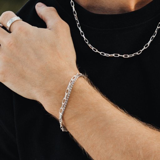 Armband i äkta silver 20cm
