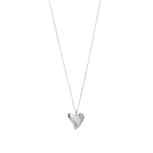 Halsband i äkta silver med hjärta