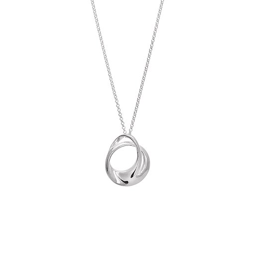 Halsband i äkta silver med cirklar
