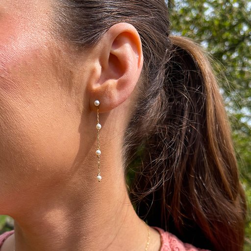 Örhängen i 18K guld