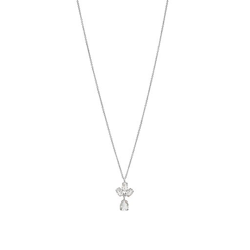 Halsband i äkta silver med kristall