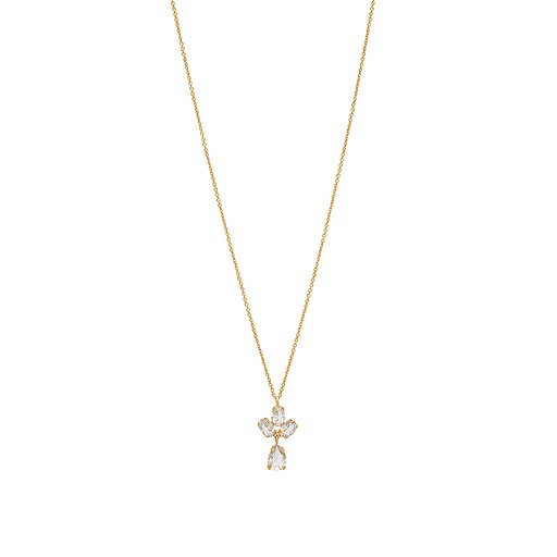 Halsband i äkta silver med kristall