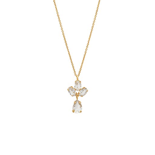 Halsband i äkta silver med kristall