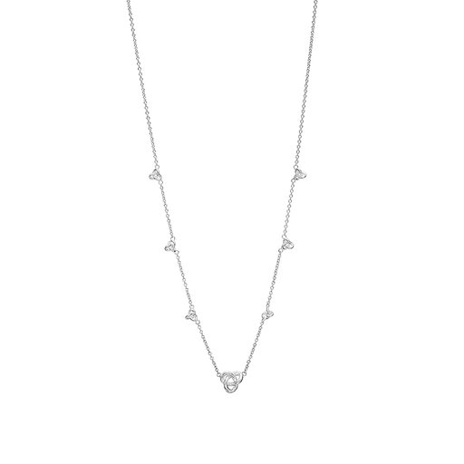 Halsband i äkta silver med knutar