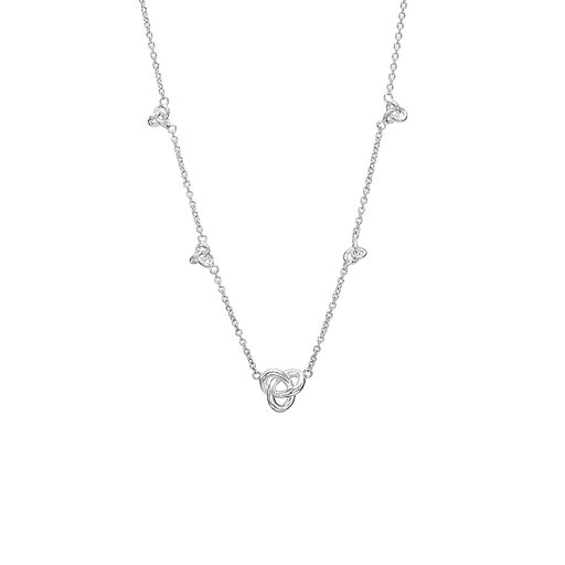 Halsband i äkta silver med knutar