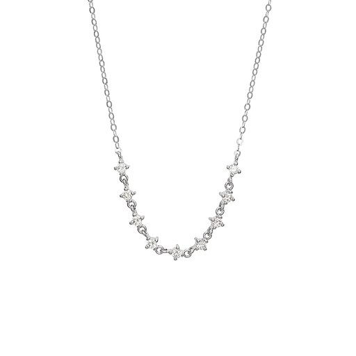 Halsband i äkta silver med kubisk zirkonia