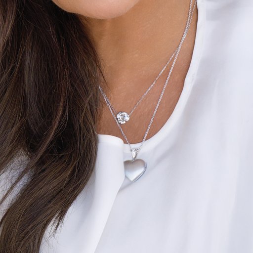 Halsband ROSEN SAGA i äkta silver