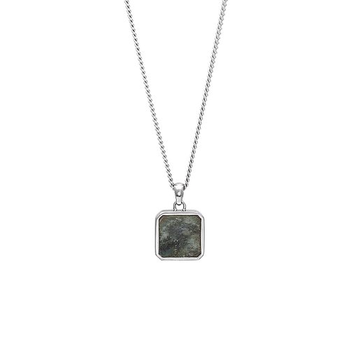 Halsband i äkta silver med labradorit