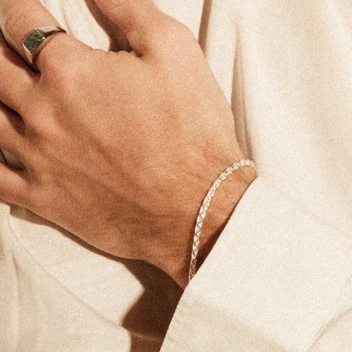 Armbandskedja i äkta silver 18cm