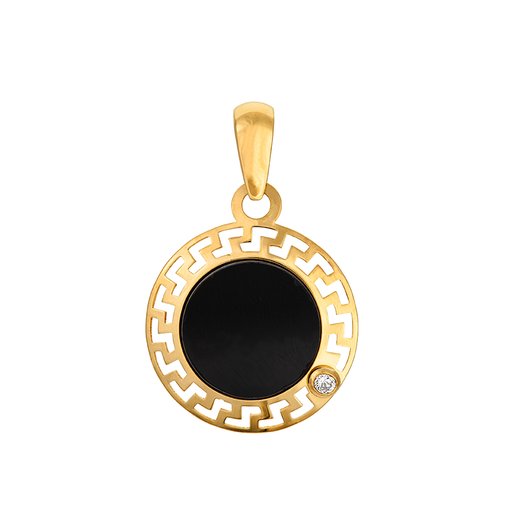 Hängsmycke i 18k guld med onyx