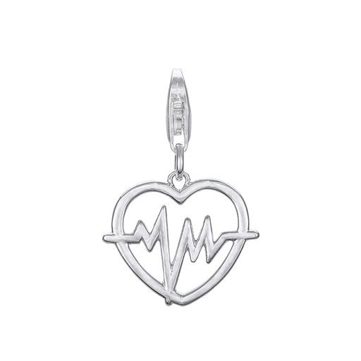 Berlock heartbeat i äkta silver