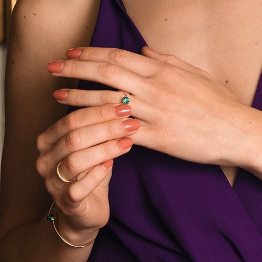 Ring i äkta silver med kristall