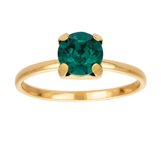 Ring i äkta silver med kristall