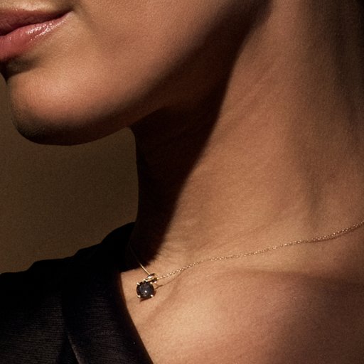 Halsband Espresso i 14K guld