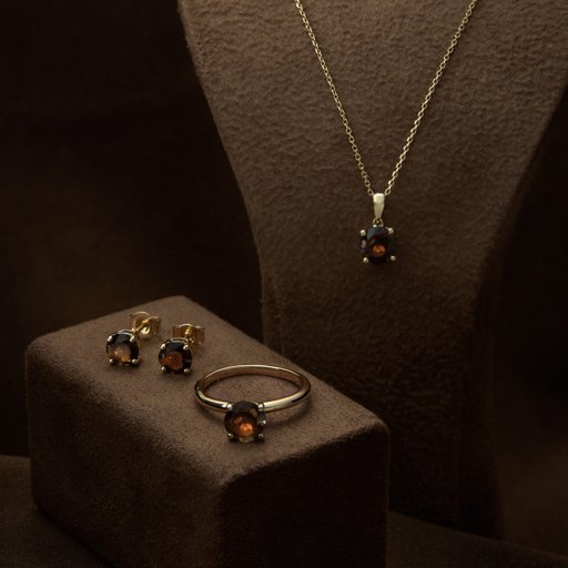Halsband Espresso i 14K guld