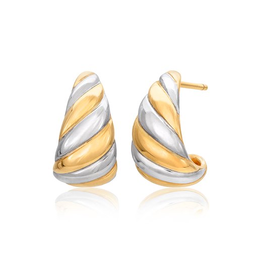 Örhängen Croissant i 14K guld