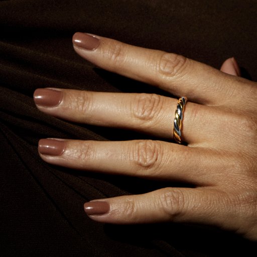 Ring Croissant i 14K guld