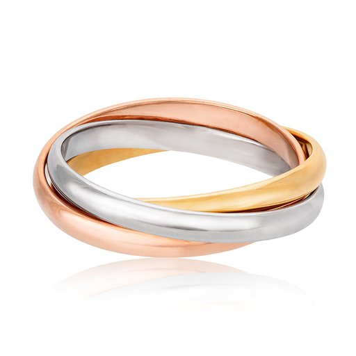Ring Tricolor i 14K guld