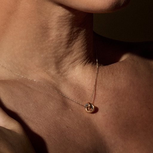 Halsband Tricolor i 14K guld