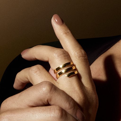 Ring Spiral i 14K guld