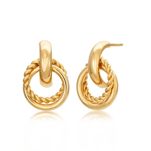 Örhängen Circle i 14K guld