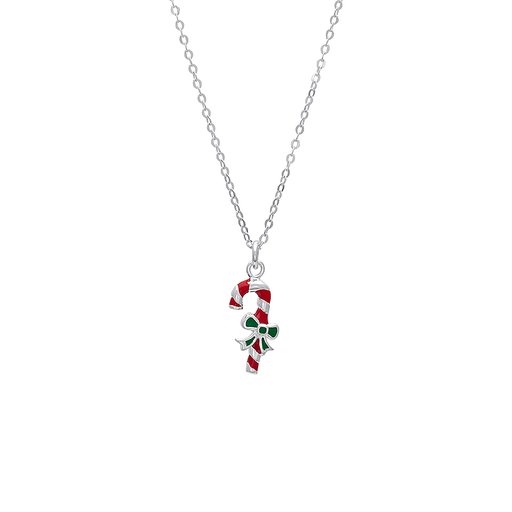 Halsband med polkagrisstång