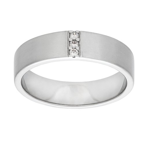 Ring med tre Kubisk Zirkonia