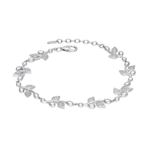 Armband i äkta silver med kubisk zirkonia