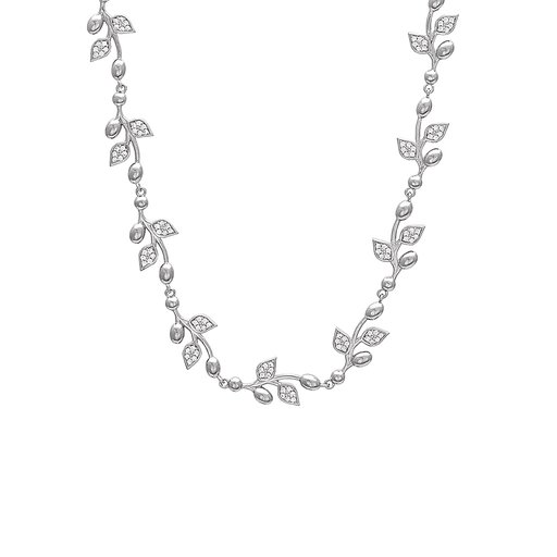 Halsband i äkta silver med kubisk zirkonia
