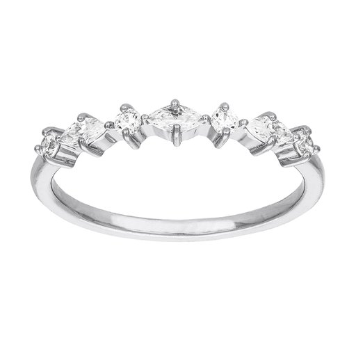 Ring i äkta silver med kubisk zirkonia
