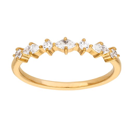 Ring i äkta silver med kubisk zirkonia