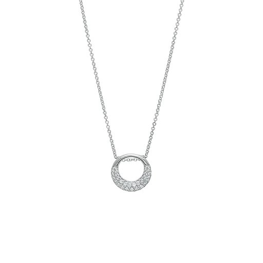 Halsband i äkta silver med kubisk zirkonia