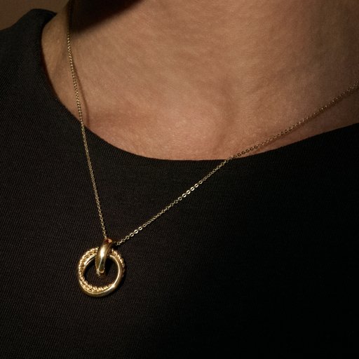 Halsband Circle i 14K guld