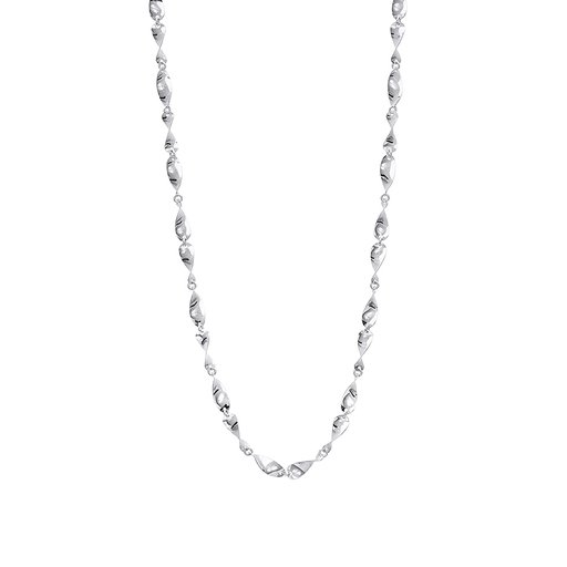 Halsband i äkta silver med svängda länkar