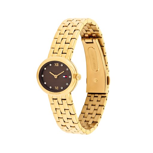 Stålklocka med rund urtavla