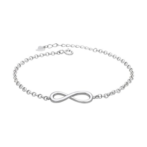 Armband i äkta silver med evighetssymbol