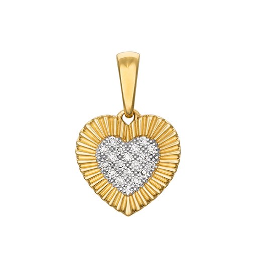 Diamanthänge i 18K guld - Hjärta