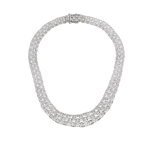 Halsband X-länk i äkta silver