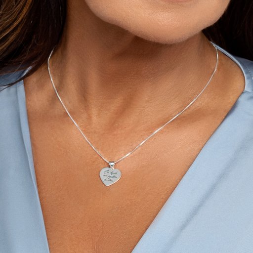 Halsband TÅLAMOD i äkta silver