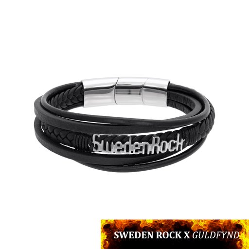 Armband i stål och läder