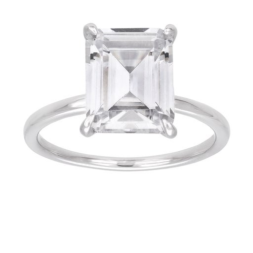 Ring i äkta silver med solitär